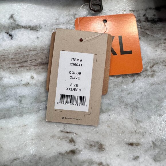 NWT Levi's Canvas Winter Quilted Lined Jacket Green Military Style Men's XXL - Picture 9 of 11